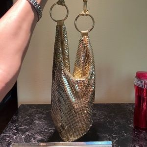 Gold Metallic Metal Purse Bag